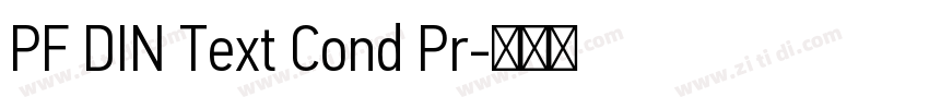 PF DIN Text Cond Pr字体转换 PF DIN Text Cond Pr字体转换